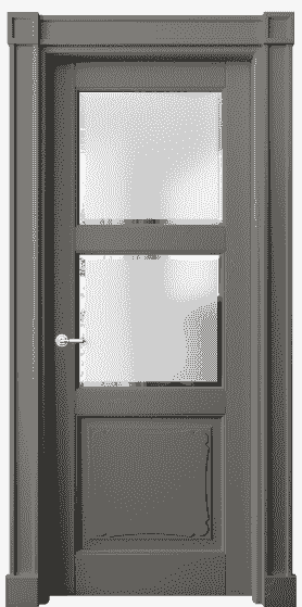 Дверь межкомнатная 6328 БКЛС САТ-Ф. Цвет Бук классический серый. Материал Массив бука эмаль. Коллекция Toscana Elegante. Картинка.