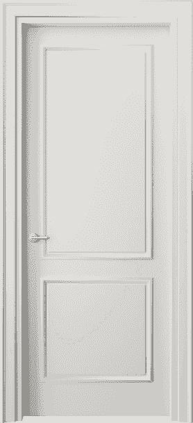 Дверь межкомнатная 8121 МСР . Цвет Матовый серый. Материал Гладкая эмаль. Коллекция Paris. Картинка.