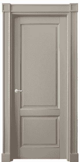 Дверь межкомнатная 6303 ББСКС. Цвет Бук бисквитный серебро. Материал  Массив бука эмаль с патиной. Коллекция Toscana Plano. Картинка.