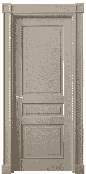 Дверь межкомнатная 6305 ББСКП. Цвет Бук бисквитный позолота. Материал  Массив бука эмаль с патиной. Коллекция Toscana Plano. Картинка.