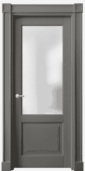 Дверь межкомнатная 6322 БКЛС САТ. Цвет Бук классический серый. Материал Массив бука эмаль. Коллекция Toscana Elegante. Картинка.