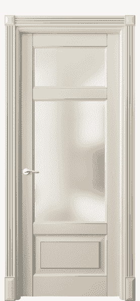 Дверь межкомнатная 0720 БМЦС САТ. Цвет Бук марципановый серебро. Материал  Массив бука эмаль с патиной. Коллекция Lignum. Картинка.