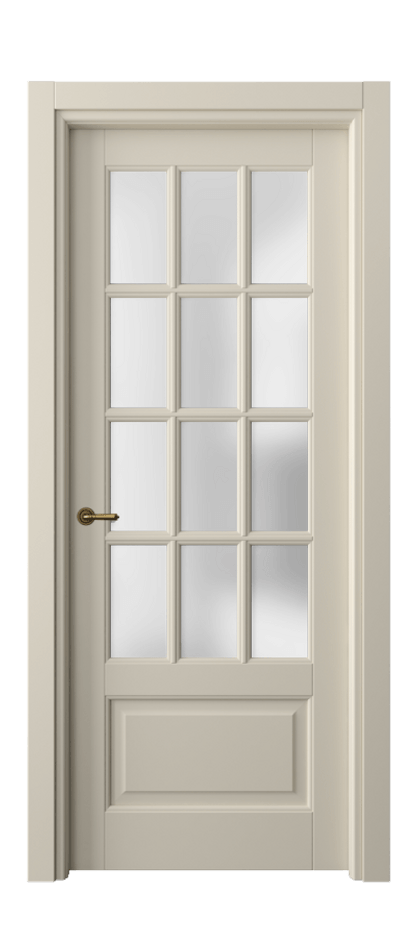 Межкомнатная дверь Тоскана Грильято 6313 Матовый бежево-серый Сатинированное стекло Цена 754650 AMD | Volhovec