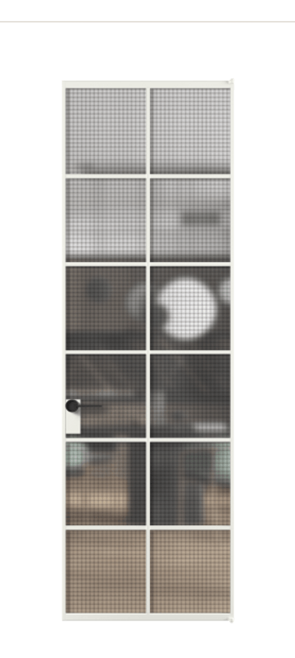 Алюминиевая дверь АЛПЛ040.05 Алюминий светло-серый Декоративное стекло с сеткой "Mesh silver", триплекс. Без короба АССР Цена 121772 Стоимость комплекта двери включает:
1. Полотно (600/650/700/750/800/850/900/950*2000-2400 мм).
2. Короб
3. Комплект фурнитуры (2 торцевые петли и магнитный замок с ответной планкой). Фабрика дверей Волховец 8 (800) 551 43 19 Алюминиевая дверь АЛПЛ040.05 Алюминий светло-серый Декоративное стекло с сеткой "Mesh silver", триплекс Цена 121772 | Volhovec