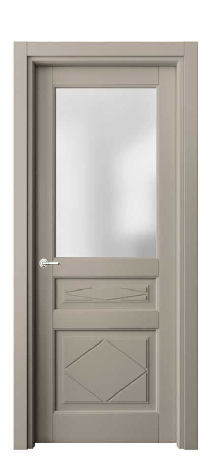 Межкомнатная дверь Toscana Rombo 6344 Бук бисквитный Сатинированное стекло Цена 76319 ₽ | Volhovec