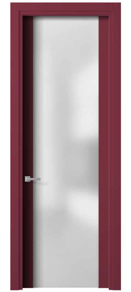 Межкомнатная дверь Planum 4114 Матовый белоснежный Сатинированное стекло Цена 77199 ₽ | Volhovec