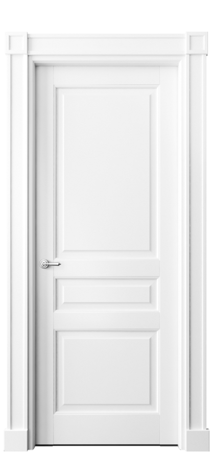 Межкомнатная дверь Тоскана Плано 6305 Матовый белоснежный  Цена 139239 ₽ | Volhovec