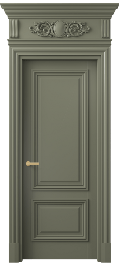 Межкомнатная дверь Антик 7303 Матовый оливковый тёмный  Цена 164109 ₽ | Volhovec