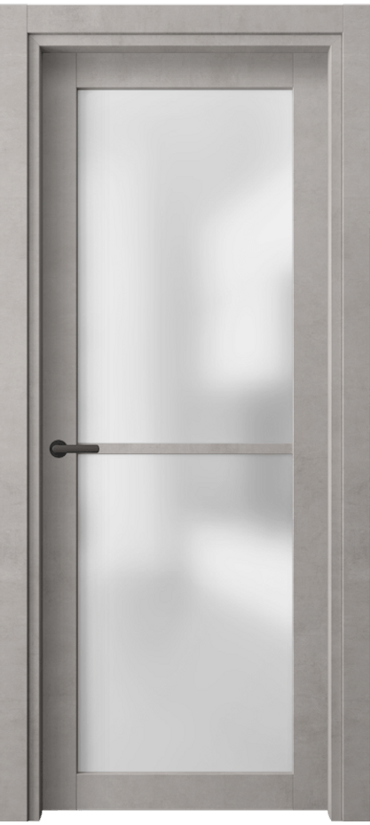 Межкомнатная дверь Нео 2108 Леон серебро Сатинированное стекло Цена 44499 ₽ | Volhovec