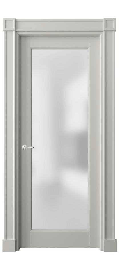 Межкомнатная дверь Toscana Plano 6300 Бук тёплый серый Сатинированное стекло Цена 129939 ₽ | Volhovec