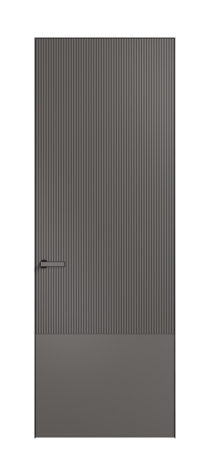 Дверь межкомнатная Вельвет 8203 Матовый классический серый. Скрытый короб Черный Цена 55219 . Фабрика дверей Волховец 8 (800) 551 43 19 Межкомнатная дверь Вельвет 8203 Матовый классический серый. Цена 55219 | Volhovec