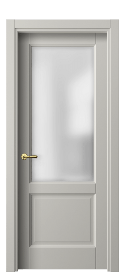 Межкомнатная дверь Galant 1422 Матовый тёплый серый Сатинированное стекло Цена 41919 ₽ | Volhovec