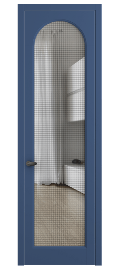 Межкомнатная дверь Palazzo 6804 Матовый белоснежный Mesh silver Цена 132930 ₽ | Volhovec