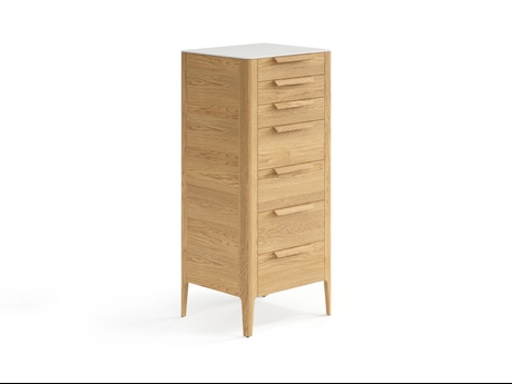 Мебель Комод Piega 7 ящиков. Цвет Дуб пшеничный матовый. Материал Массив дуба матовый. Коллекция Комод Piega 7 ящиков. Картинка.