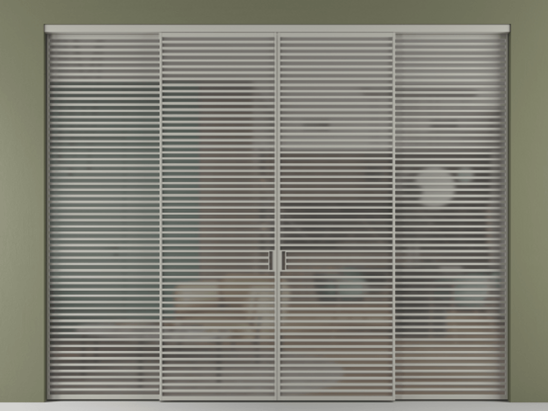 Перегородка Formato внутри проёма четырёхстворчатая АЛПР 040.07 Алюминий нейтральный серый Сатинированное серое стекло, триплекс, 6 мм. Цена 818290 ₽ 1. Полотно 4 шт. (800/2100 мм)
2. Комплект установки раздвижной системы
3. Базовый комплект фурнитуры
4.Ручка RONDO. Фабрика дверей Волховец 8 (800) 551 43 19 Перегородка Formato внутри проёма четырёхстворчатая АЛПР 040.07 Алюминий нейтральный серый Сатинированное серое стекло, триплекс, 6 мм Цена 818290 ₽ | Volhovec