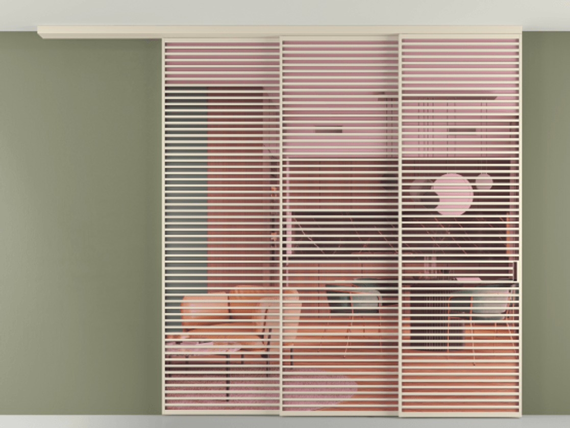 Перегородка Formato вдоль стены на потолок 3 створки с синхронным механизмом АЛПР 040.07 Алюминий бежево-серый Прозрачное розовое стекло, триплекс. Цена 807800 ₽ 1. Полотно 2 шт. (800/2100 мм)
2. Комплект установки раздвижной системы
3. Базовый комплект фурнитуры
4.Ручка RONDO
. Фабрика дверей Волховец 8 (800) 551 43 19 Перегородка Formato вдоль стены на потолок 3 створки с синхронным механизмом АЛПР 040.07 Алюминий бежево-серый Прозрачное розовое стекло, триплекс Цена 807800 ₽ | Volhovec