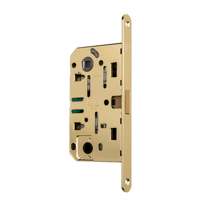 Фурнитура для дверей Магнитный замок с ответной планкой. Цвет Полированное золото. Коллекция Магнитный замок с ответной планкой. Картинка.