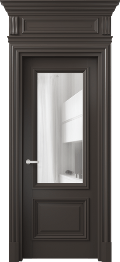 Дверь межкомнатная 7302 БАН DUNE. Цвет Бук антрацит. Материал Массив бука эмаль. Коллекция Antique. Картинка.