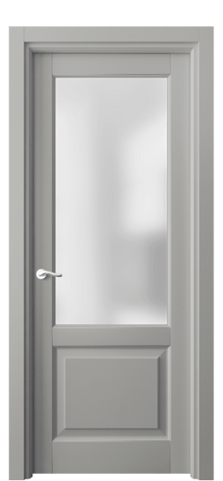 Дверь межкомнатная 0740 БНСР САТ. Цвет Бук нейтральный серый. Материал Массив бука эмаль. Коллекция Lignum. Картинка.