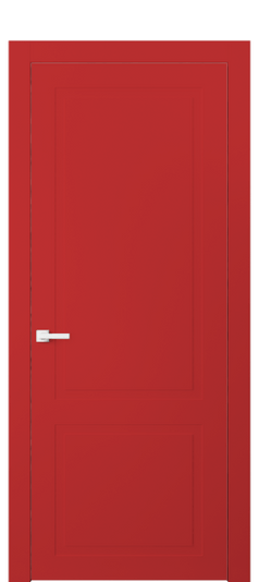 Дверь межкомнатная 8002 Красный RAL 3028. Цвет RAL Красный RAL 3028. Материал Гладкая эмаль. Коллекция Neo Classic. Картинка.
