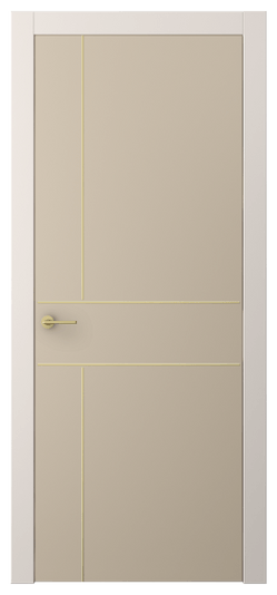 Дверь межкомнатная АКП 4209 ПЭСК. Цвет ПЭТ серо-коричневый . Материал ПЭТ. Коллекция Freedom. Картинка.
