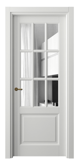 Дверь межкомнатная 6312 БССР ЗЕР. Цвет Бук светло-серый. Материал Массив бука эмаль. Коллекция Toscana Grigliato. Картинка.