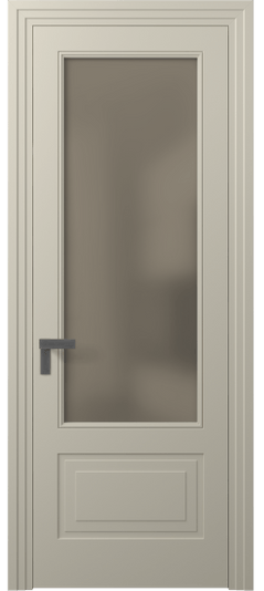 Дверь межкомнатная 8342 МБСР БР САТ. Цвет Матовый бежево-серый. Материал Гладкая эмаль. Коллекция Rocca. Картинка.