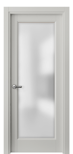 Дверь межкомнатная 1402 СШ САТ. Цвет Серый шёлк. Материал Ciplex ламинатин. Коллекция Galant. Картинка.