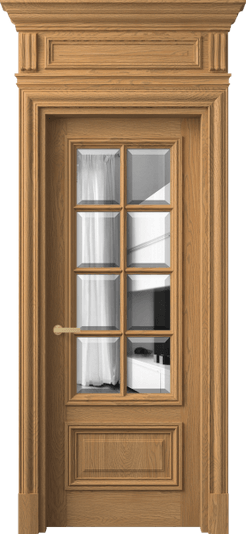 Дверь межкомнатная 7316 ДПШ.М ДВ ЗЕР Ф. Цвет Дуб пшеничный матовый. Материал Массив дуба матовый. Коллекция Antique. Картинка.