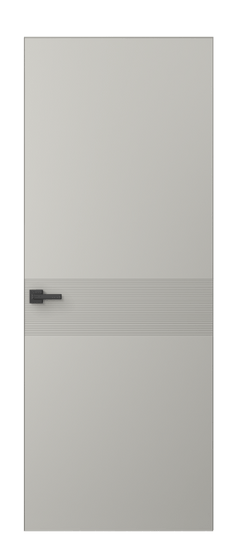 Дверь межкомнатная 8041 МТСР. Цвет Матовый тёплый серый. Материал Гладкая эмаль. Коллекция Linea. Картинка.