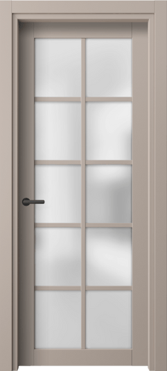 Дверь межкомнатная 2106 ПЭСК САТ. Цвет ПЭТ серо-коричневый . Материал ПЭТ. Коллекция Neo. Картинка.
