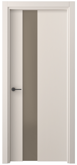 Дверь межкомнатная 4224 ПЭПБ БР САТ. Цвет ПЭТ пудровый бежевый. Материал ПЭТ. Коллекция Freedom. Картинка.