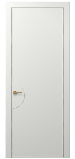 Дверь межкомнатная АКП 8604 МССР. Цвет Матовый светло-серый. Материал Гладкая эмаль. Коллекция Frame. Картинка.