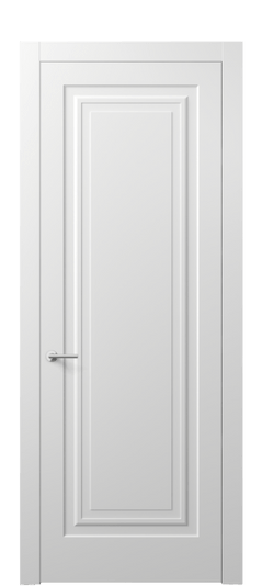 Дверь межкомнатная АКП 8401 МБЛ Матовый белоснежный. Цвет Матовый белоснежный. Материал Гладкая эмаль. Коллекция Mascot. Картинка.