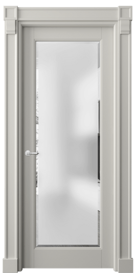 Дверь межкомнатная 6300 БТСР САТ-Ф. Цвет Бук тёплый серый. Материал Массив бука эмаль. Коллекция Toscana Plano. Картинка.