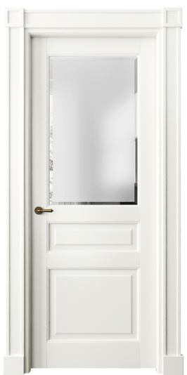 Дверь межкомнатная 6304 БЖМ САТ-Ф. Цвет Бук жемчуг. Материал Массив бука эмаль. Коллекция Toscana Plano. Картинка.