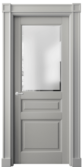 Дверь межкомнатная 6304 БНСР САТ-Ф. Цвет Бук нейтральный серый. Материал Массив бука эмаль. Коллекция Toscana Plano. Картинка.