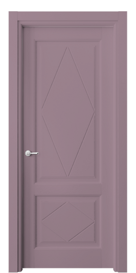 Дверь межкомнатная 6343 Пастельно-фиолетовый RAL 4009. Цвет RAL Пастельно-фиолетовый RAL 4009. Материал Массив бука эмаль. Коллекция Toscana Rombo. Картинка.