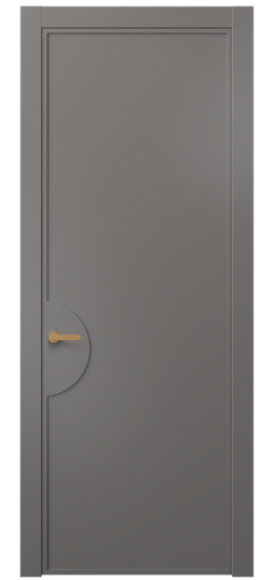 Дверь межкомнатная АКП 8604 МКЛС. Цвет Матовый классический серый. Материал Гладкая эмаль. Коллекция Фрэйм. Картинка.