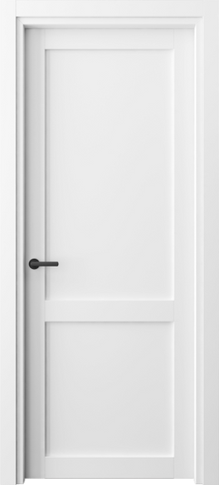 Дверь межкомнатная 2121 БШ. Цвет Белый шёлк. Материал Ciplex ламинатин. Коллекция Neo. Картинка.