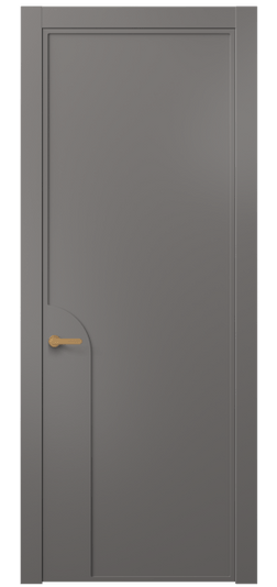 Дверь межкомнатная АКП 8605 МКЛС. Цвет Матовый классический серый. Материал Гладкая эмаль. Коллекция Frame. Картинка.