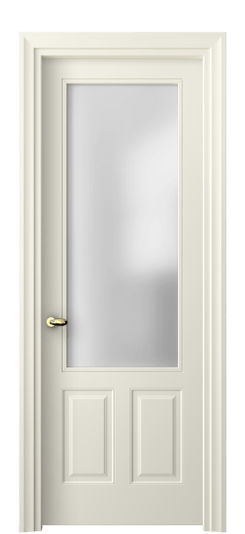 Дверь межкомнатная 8522 ММБ САТ. Цвет Матовый молочно-белый. Материал Гладкая эмаль. Коллекция Esse. Картинка.