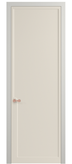 Дверь межкомнатная 7502 МБСР. Цвет Матовый бежево-серый. Материал Гладкая эмаль. Коллекция Softform. Картинка.