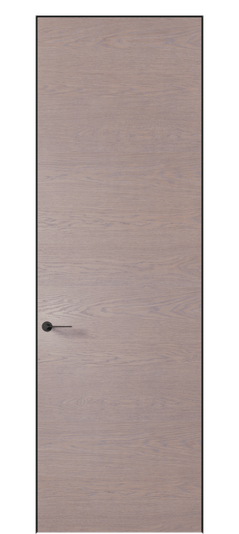 Дверь межкомнатная 0010 АКП ДДМ. Цвет Дуб дымчатый Гор. Материал Шпон ценных пород. Коллекция Planum Pro. Картинка.