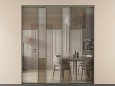 Перегородка Mosaic внутри проёма 3 створки