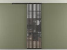 Перегородка Formato вдоль стены на потолок 1 створка