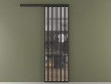 Перегородка Formato вдоль стены 1 створка