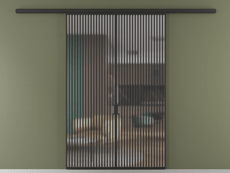 Перегородка Formato вдоль стены 2 створки