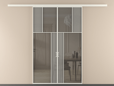 Перегородка Mosaic вдоль стены двустворчатая