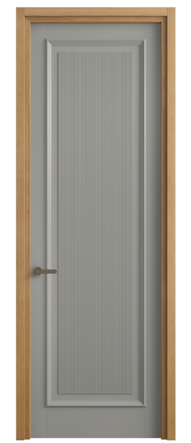 Дверь межкомнатная 6711 МНСР . Цвет Матовый нейтральный серый. Материал Гладкая эмаль. Коллекция Шарм. Картинка.